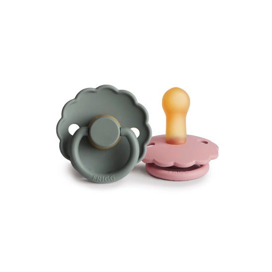 Frigg Pack Chupeta Daisy French Gray Baby Pink 6-18M 2 Unidades