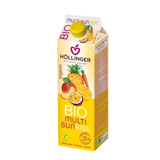 Höllinger Multi Sunrise Multifruit Juice Bio 1L