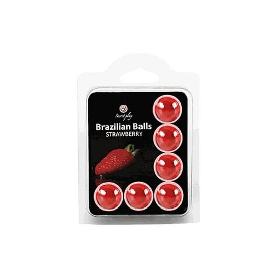 Jogo Secreto Conjunto Brazilian Balls Strawberry 6 peças