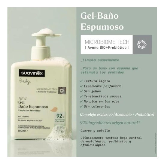 Suavinex ™ Champô espumoso pediátrico 400ml Suavinex ™ Champô espumoso pediátrico 400ml