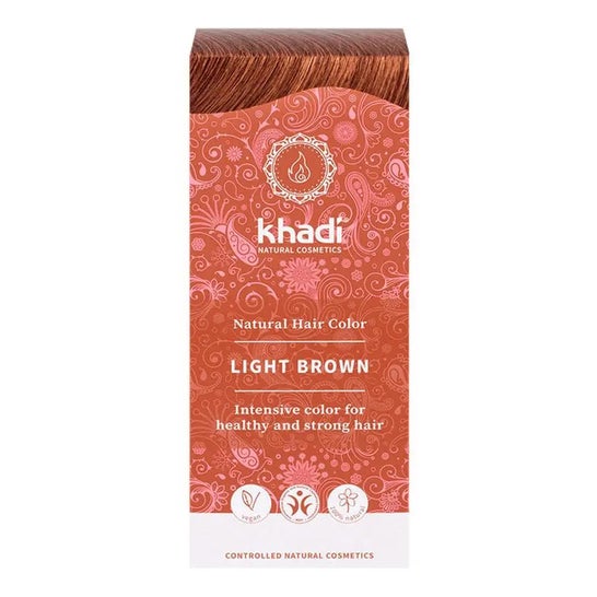 Khadi Light Brown Dye 100% Veget 100g Khadi Light Brown Dye 100% Veget 100g
