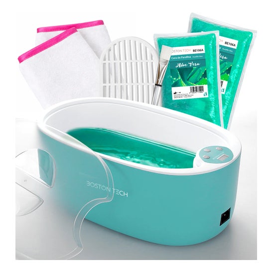 Boston Tech ParaffinLux Banho de Parafina para Mãos 5L Com Cera Verde