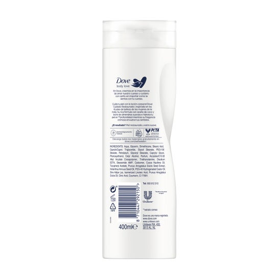 Dove Coco &amp; Leite de Amêndoa Loção Nutridora 400ml