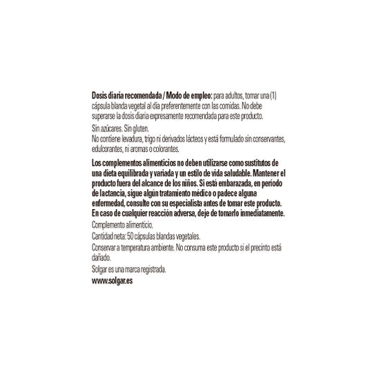 Solgar Vit E 400ui 50cáps