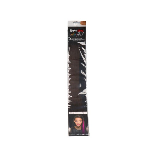 Funky Diva Extensions Color Flash Brown 1 Unidade