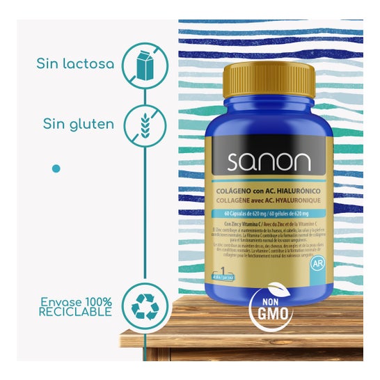 Sanon Colágeno + Ácido Hialurônico 60caps