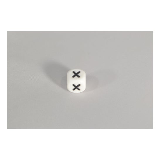 Conta de Silicone Irreversível para Chip Clip Letter X 1 unidade