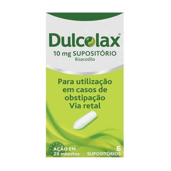 Dulcolax Bisacodilo 10mg Supositórios 6 Unidades