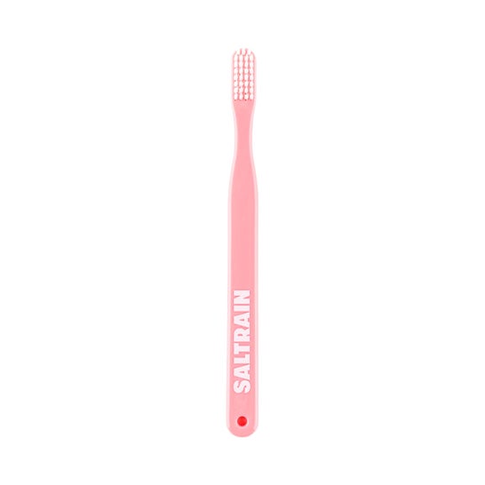 Saltrain Micro-Bristles Toothbrush Pink White 1 Unidade