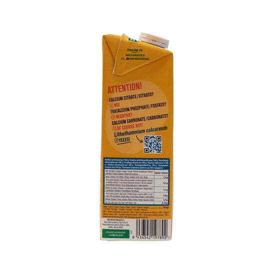 Naturgreen Bebida de Aveia Bio Cálcio Sem Açúcares Adicionados 1L