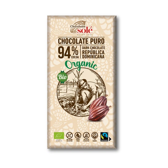 Chocolates Chocolate Preto com Sola 94% 100g