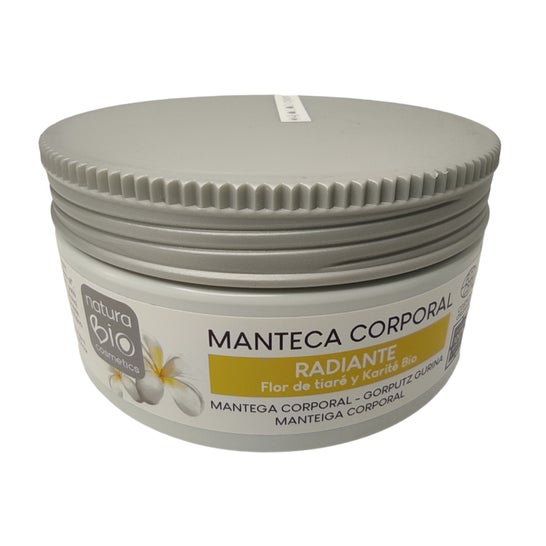 NaturaBIO Cosmetics Manteiga Corporal Radiante Tiare-Karité 200ml