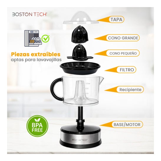 Boston Tech Espremedor Elétrico de Cítricos 700 ml
