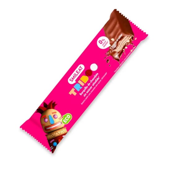 Smileat Triboo Barquillo Ecológico Recubierto de Chocolate 40g
