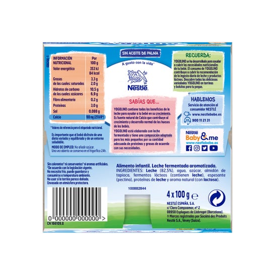 Nestlé Iogolino Natural Tarrina 4x100
