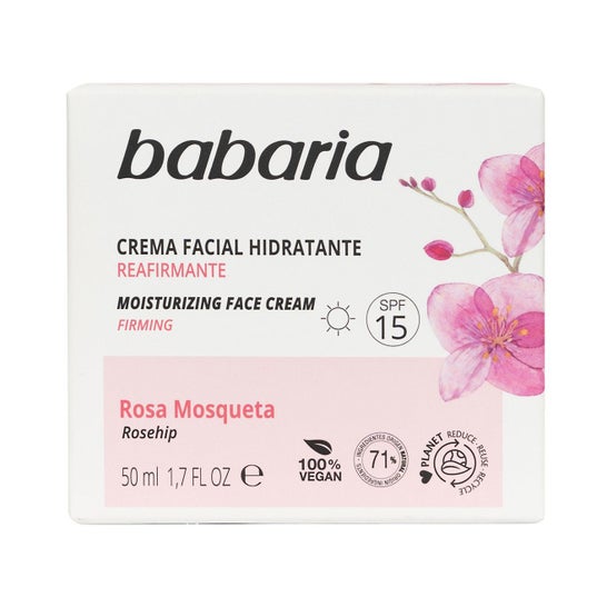 Babaria Hidratante Creme Facial 24 Horas Rosa Mosqueta 50ml