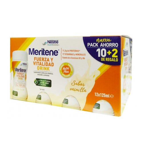 Meritene Pack Drink Baunilha 12x125ml