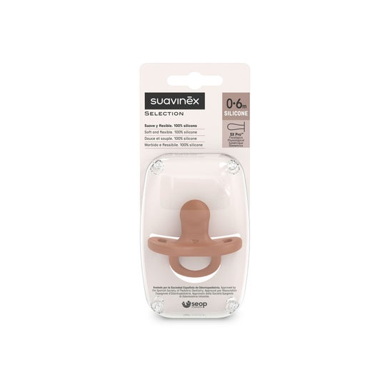 Suavinex Chupeta Colour Essence Fisio 0-6m Orange 1 Unidade
