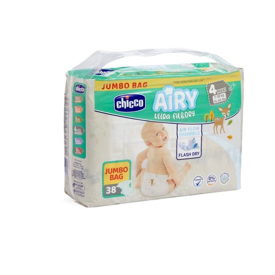Fralda Chicco Maxi Tamanho 4 7-18Kg 38Ud