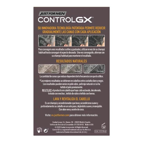 Just For Men Control GX Reducing Hairline Shampoo e Condicionador Just For Men Control GX Reducing Hairline Shampoo e Condicionador