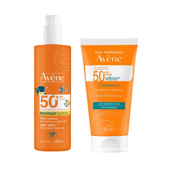 Avène Pack Cleanance SPF50+ 50ml + Spray Familia SPF50+ 400ml