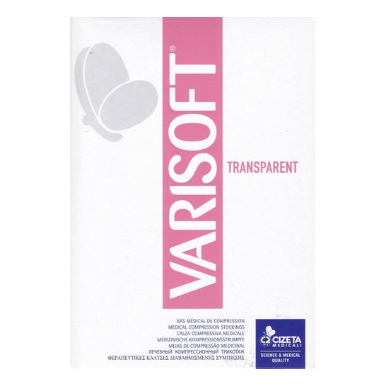 Varisan Varisoft Media Transparente Mi-Bas Corta Negro T3 1 Par