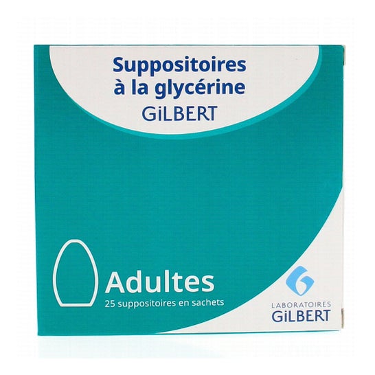 Gilbert Supositoire de Glycérine Codex Adulte 25uts