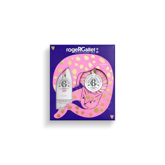 Roger & Gallet Caixa Água Perfumada Bem-Estar Rosa 30ml e Sabonete 100g