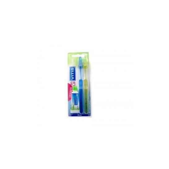 Escova dental adulta macia 2uds do acesso de Vitis
