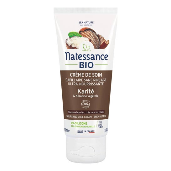 Natessance Creme Cuidado Capilar Sem Enxaguar Karité 100ml