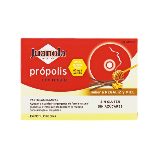 Própolis de Juanola ™ com sabor de mel alcaçuz 24uds