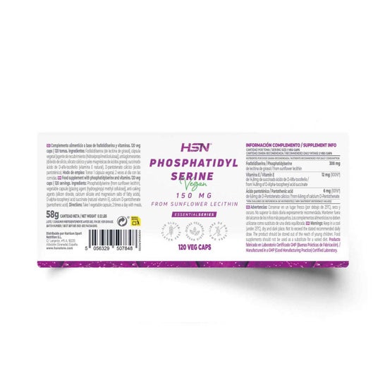 HSN Fosfatidilserina 150mg 120vcaps