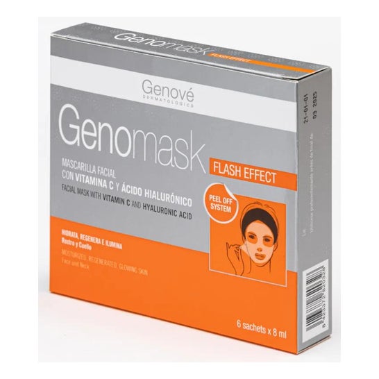 Genomask máscara facial com vitamina C 8ml Genomask máscara facial com vitamina C 8ml