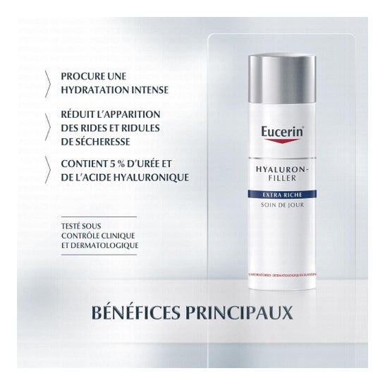 EUCERIN Hyaluron Filler Extra Rich Day Care Tubo de 50 ml