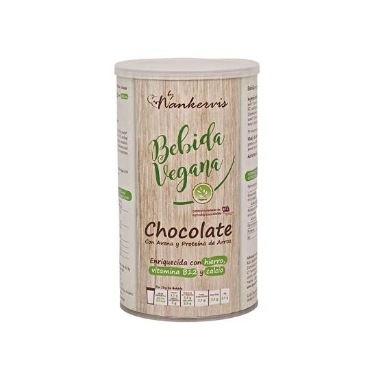 Nankervis Batido de Proteína de Aveia com Chocolate Vegan 450g
