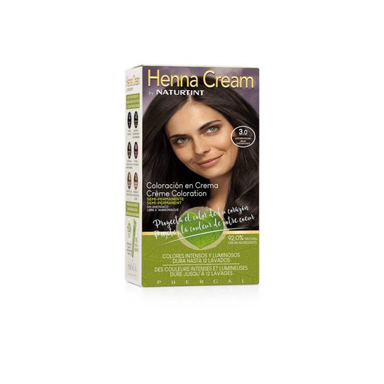 Creme de Henna Naturtint 3.0 Castanho Escuro 110ml