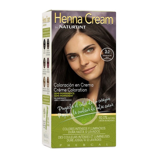 Creme de Henna Naturtint 3.0 Castanho Escuro 110ml