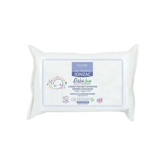 Jonzac Lingettes Baby Dermo-apaisantes 40 Lingettes