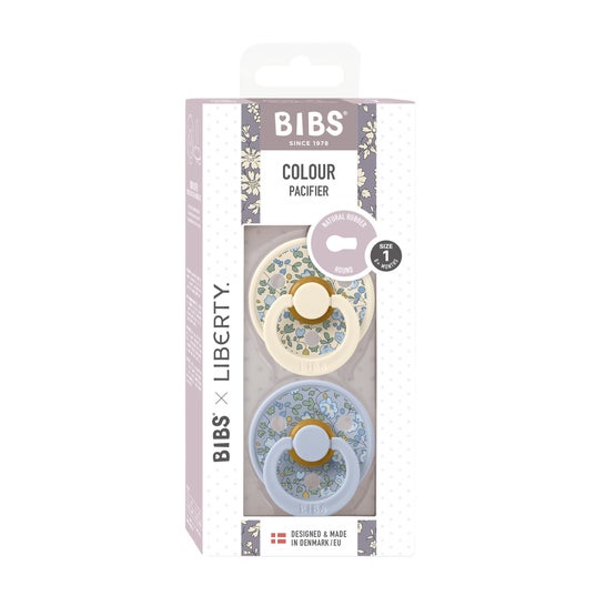 Bibs X Liberty Dusty Blue Mix Eloise T1 Nro 11011101 2 Unidades