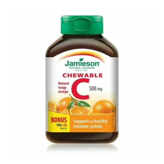 Jamieson Vitamina C 500mg Orange Chewable 100 + 20comp
