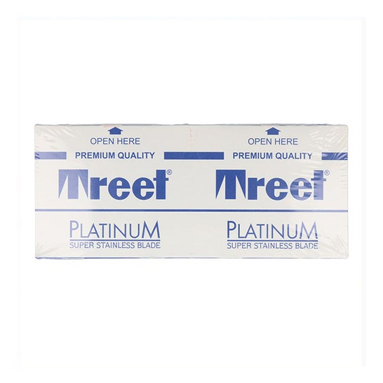 Treet Platinum Premium Super Stainless Hojilla Afeitar 100uds