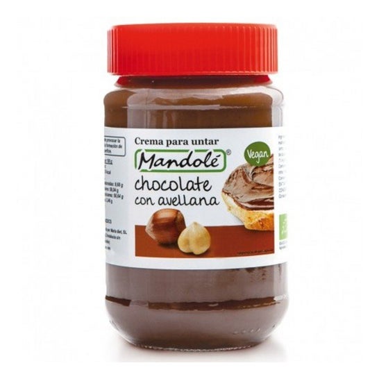 Mandolé Crema Cacao con Avellana Vegan Bio 375g