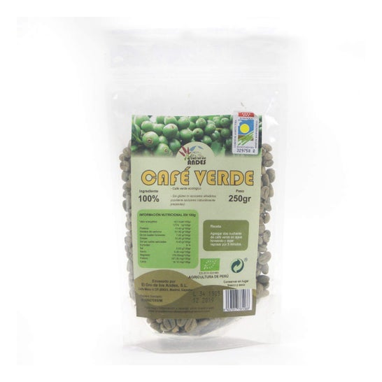 El Oro de los Andes Café Verde en Grano 950g