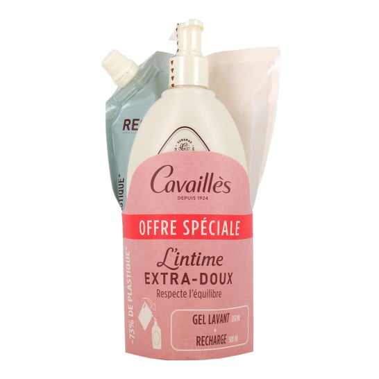 Cavaillès L'Intime Extra Suave Gel de Limpeza + Recarga