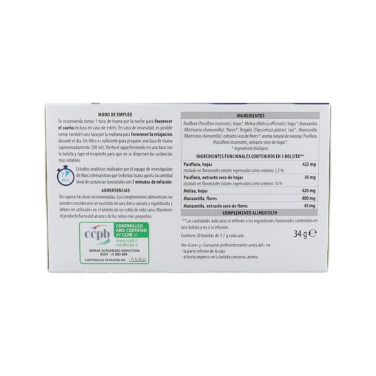 Aboca Sedivitax Tisana 20uds