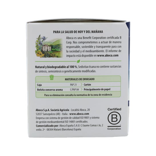 Aboca Sedivitax Tisana 20uds
