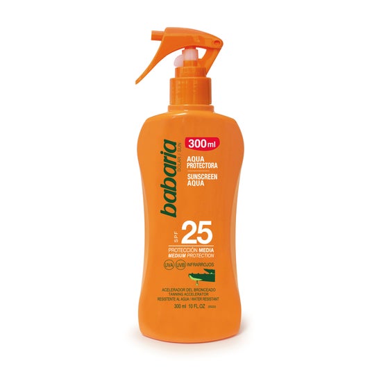 Babaria Aloe Vera Spray Aqua Spf25 Proteccion Media 300ml Vapori Babaria,