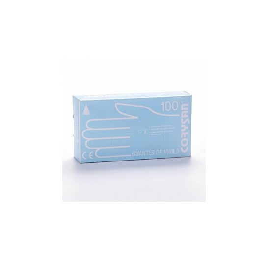 Luvas de vinil Corysan tamanho médio 100pcs