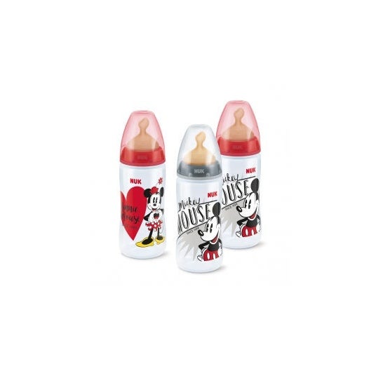 Nuk baby bottle Mickey Mouse látex tetina larga T-1 300ml