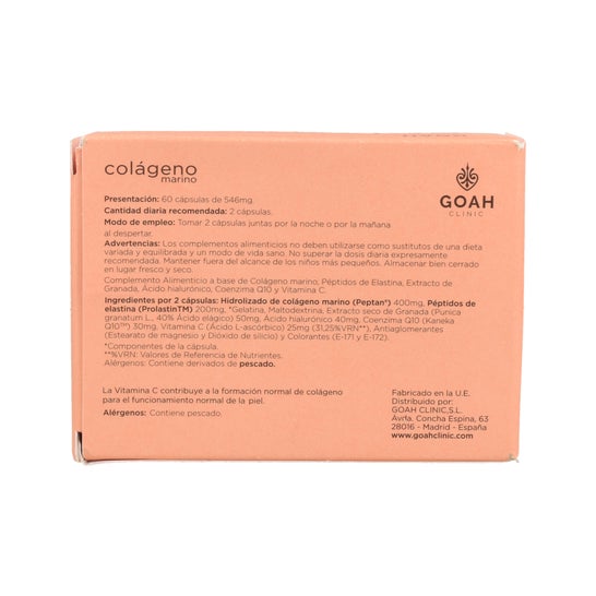 Clínica Goah Colágeno Marinho 60caps